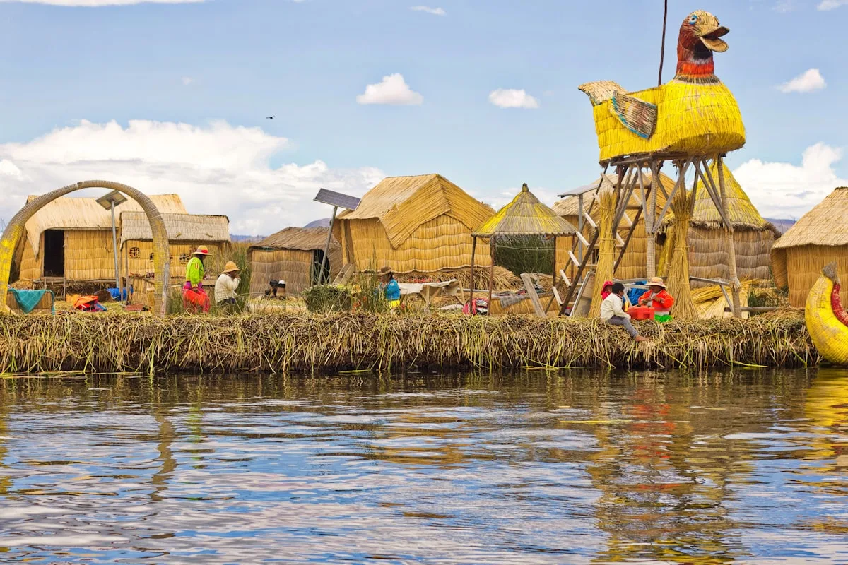 Lake Titicaca reed dwellings